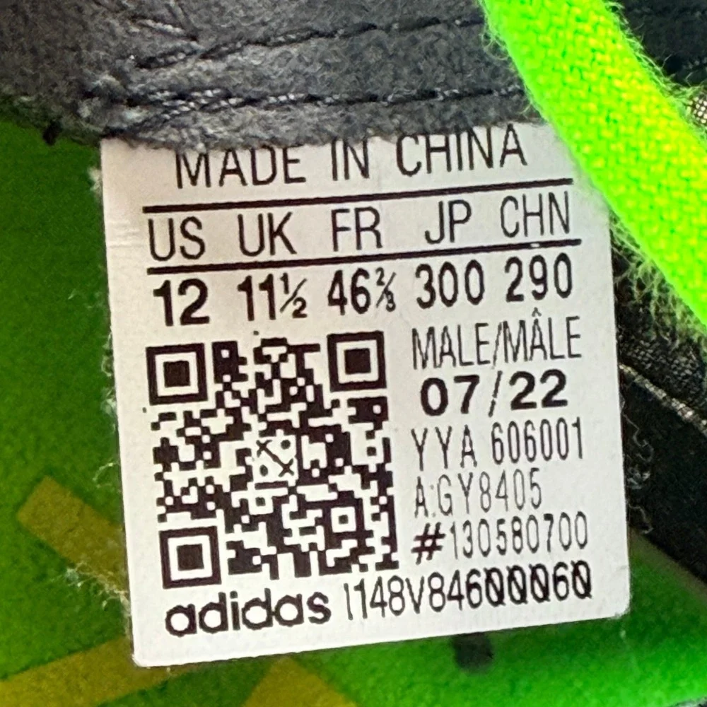 Adidas Adizero Takumi Sen 8 Running Shoes Mens 12 Black Neon Green Racing GY8405